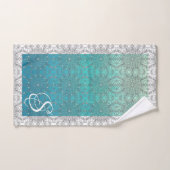 Inspirations de paon (Serviette à main)