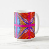 Inspirations du désert rose chaud Café Mug (Devant droit)