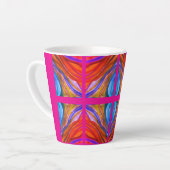 Inspirations du désert rose chaud Latte Mug (Angle gauche)