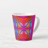 Inspirations du désert rose chaud Latte Mug (Angle droit)