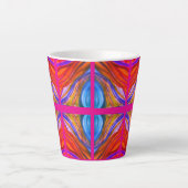 Inspirations du désert rose chaud Latte Mug (Devant)