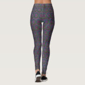 Inspirations violettes déroulées Leggings (Dos)