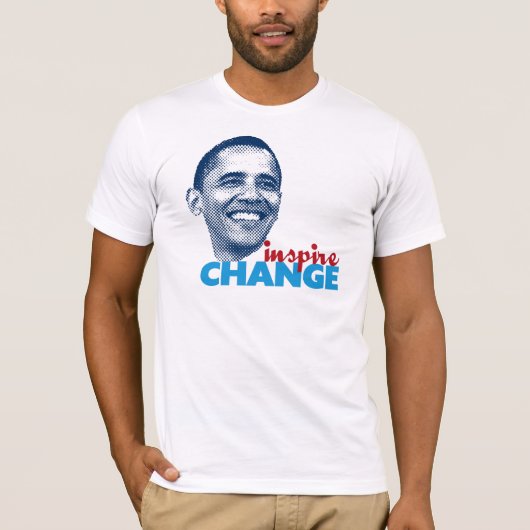Inspire Change - Barack Obama T-shirt (Voorkant)