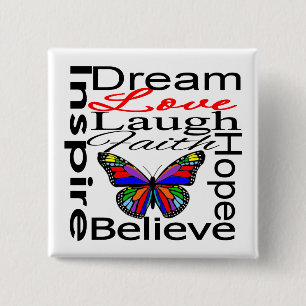 Inspire Collage Vierkante Button 5,1 Cm