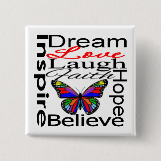 Inspire Collage Vierkante Button 5,1 Cm