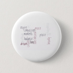 Inspire compassie ronde button 5,7 cm