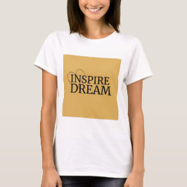 Inspire Dream Logo T-shirt | Minimaal hartontwerp