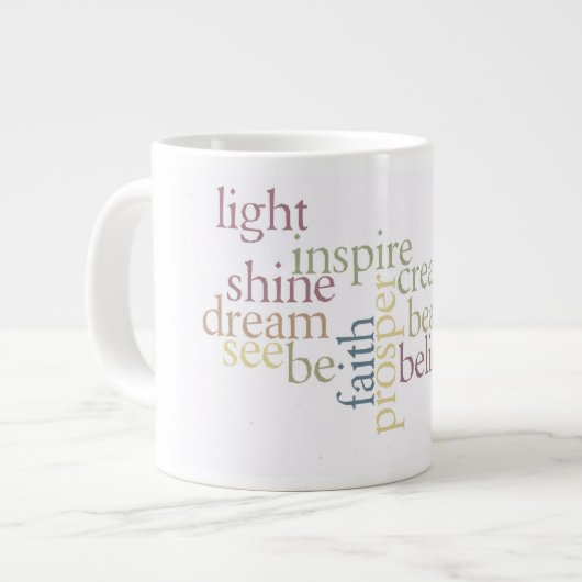 Inspire Faith Jumbo Mok (Voorkant links)
