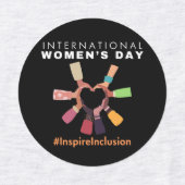 Inspire Inclusion Internationale Vrouwendag Labels (Design 1)