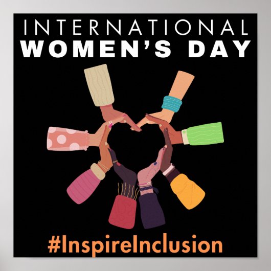 Inspire Inclusion Internationale Vrouwendag Poster (Voorkant)