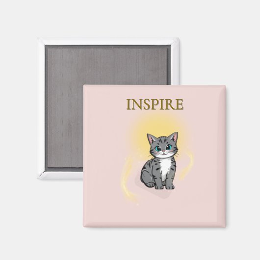 Inspire Kitten Magnet (Recto/Verso)