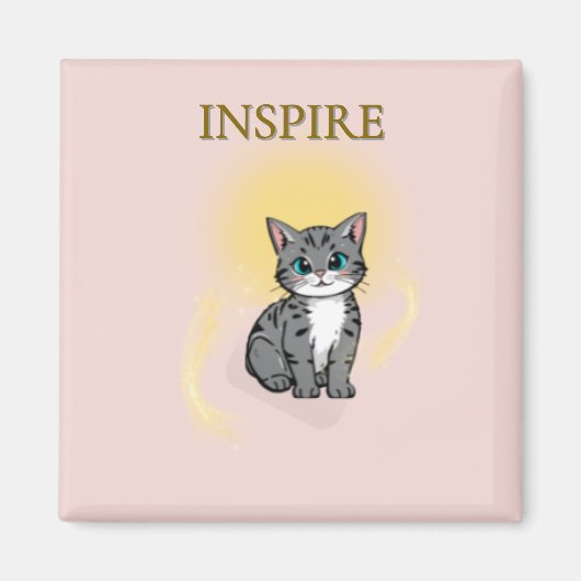 Inspire Kitten Magnet (Devant)
