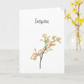 Inspire les cartes de note (Fleur jaune)