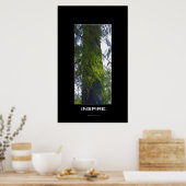 INSPIRE Motivation Arbre Art Poster toile (Cuisine)