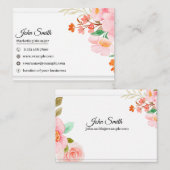 Inspiré par la nature : Carte de visite personnali (Devant / Derrière)