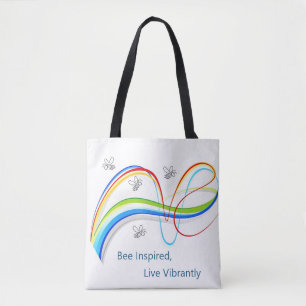 Inspiré par les abeilles, Live Vibrant Sac fourr
