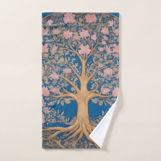 Inspiré Par William Morris Tree Of Life (Serviette à main)