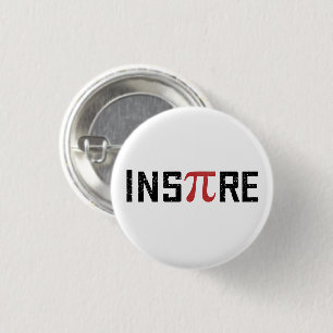 InsPire Pi dag   Happy Pi day Wiskunde Gifts Ronde Button 3,2 Cm