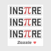 InsPire Pi Symbool Happy Pi dag 14 maart Sticker (Vel)