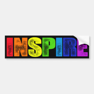 Inspire Regenboogsticker Bumpersticker