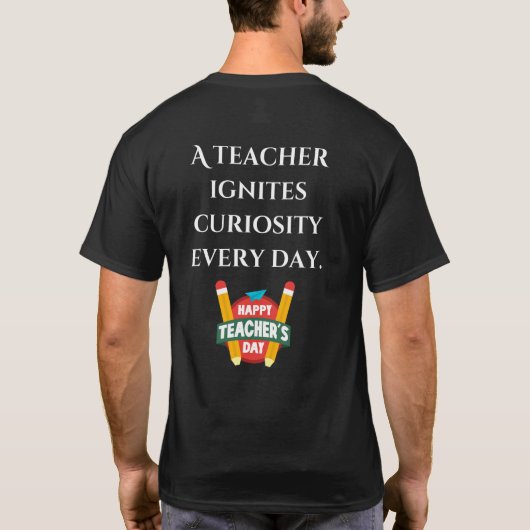 Inspire&Teach black T-shirt (Achterkant)