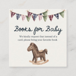 Inspired Baby Shower Book for Baby Informatiekaartje
