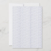 Inspired Blue Teddy Bear Baby Shower Kaart (Achterkant)