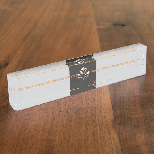 Inspired Desk Nameplate Naambordje (Zijkant)