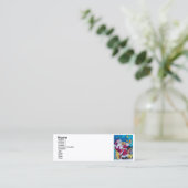 INSPIRED SANTA PLAYING VIOLIN MINI VISITEKAARTJE (Staand voorkant)