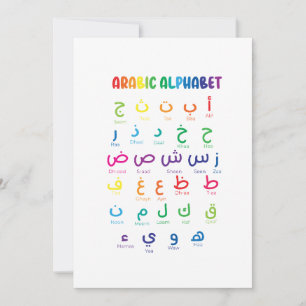 Inspireer Arabisch leren: prachtige alfabetkunst Kaart
