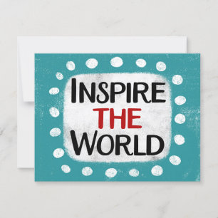 Inspireer het Wenskaart van de wereld Kaart