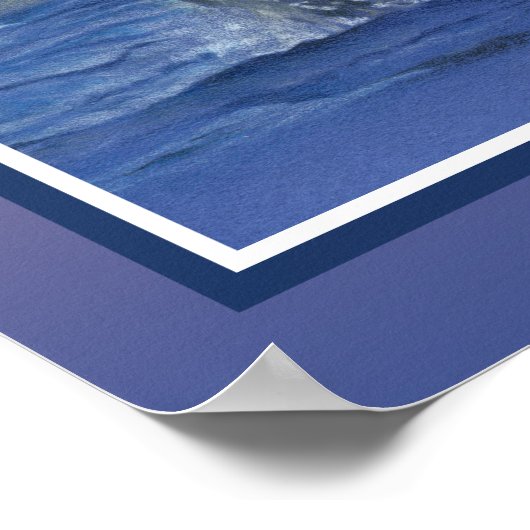 Inspirer Baleine amusante Impression - Bordure du (Coin)