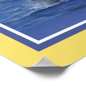 Inspirer Baleine amusante Impression - Bordure jau (Coin)