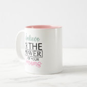 Inspirer Croire en vos rêves café Mug (Devant gauche)