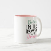Inspirer Croire en vos rêves café Mug (Devant droit)