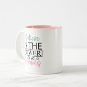 Inspirer Croire en vos rêves café Mug (Devant gauche)