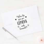 Inspirer quand la vie vous donne citrons Sticker S (Enveloppe)