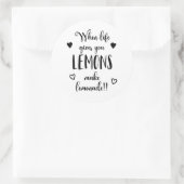 Inspirer quand la vie vous donne citrons Sticker S (Sac)