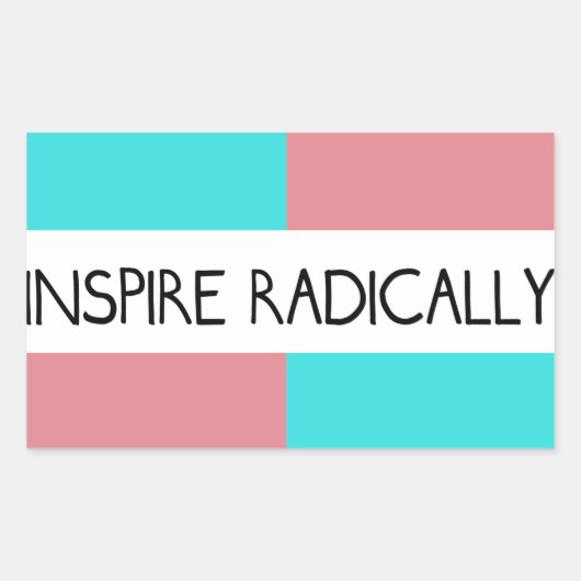 Inspireren radicaal Sticker (Voorkant)