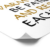 inspirerend 11X14 WALL-POSTER "HUISREGELS" Poster (Hoek)