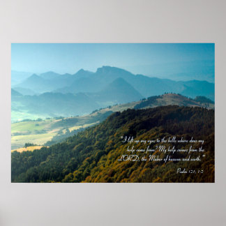 Inspirerend | 121 psalm poster