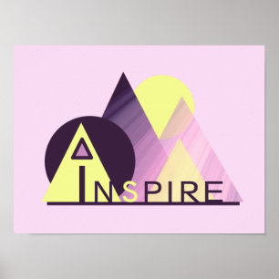 Inspirerend 16x20 "INSPIRE" Poster