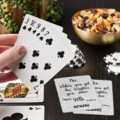 Inspirerend 90e verjaardag Gepersonaliseerd Pokerkaarten (Insitu)