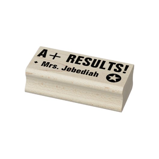 Inspirerend "A+ RESULTATEN!" Rubberstempel (Stempel)