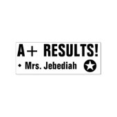Inspirerend "A+ RESULTATEN!" Rubberstempel Rubberstempel (Afrduk)