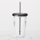 Inspirerend aan droom is naar reis ... acryl drinkbeker (Rechts)