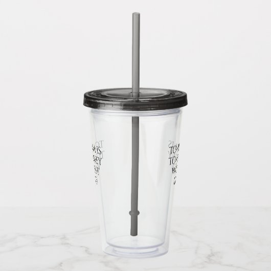 Inspirerend aan droom is naar reis ... acryl drinkbeker (Rechts)