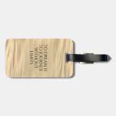 Inspirerend aan droom is naar reis ... bagagelabel (Achterkant horizontaal)