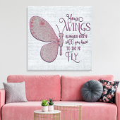 Inspirerend aanmoediging/citaten canvas afdruk (Insitu (Woonkamer))