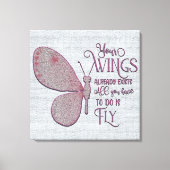 Inspirerend aanmoediging/citaten canvas afdruk (Voorkant)